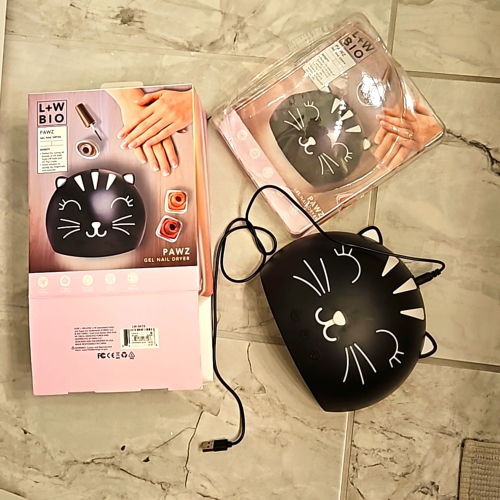 NWT Paws Gel Nail Dryer 🐾 kitty cat 🐱